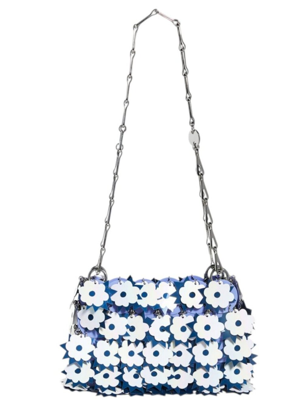 Paco Rabanne Sparkle Nano Bag Blue Purple White Chain Shoulder Bag